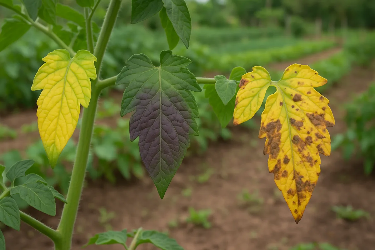 Azoto fosforo e potassio nell'orto: cosa carenze visibili sulle foglie rivelano