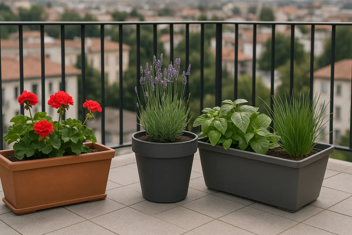 Fioriere rettangolari o tonde sul terrazzo: quale forma facilita il drenaggio